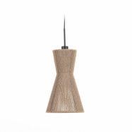 KAVE HOME Crista taklampa, rund - naturjute och järn (Ø24,5)