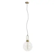 LAFORMA Edelweiss Taklampa, Rund - Klarglas och M&auml;ssingsmetall