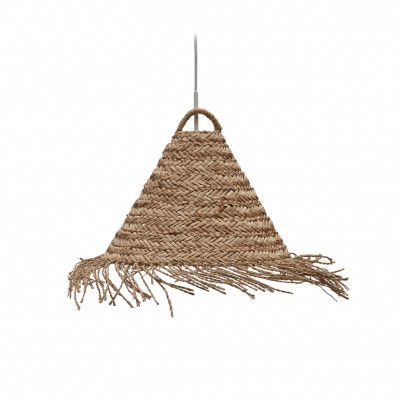 KAVE HOME Fonteta taklampa i naturfiber i naturlig finish,Ø: 40 cm
