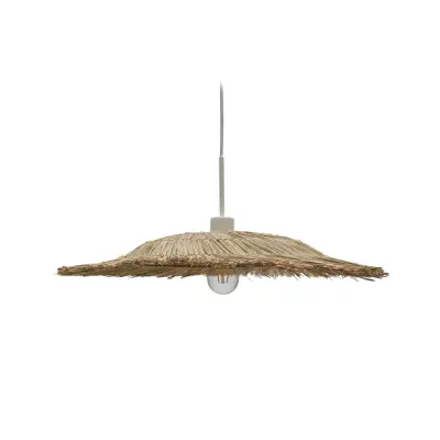 KAVE HOME Gualta taklampa i naturfiber i naturlig finish,Ø: 60 cm