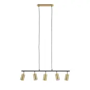 LAFORMA Mirela taklampa - m&auml;ssing och svart metall