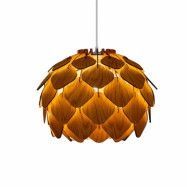 Lampa Getterön, large ek/vit