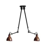 Lampe Gras - 302 Double Taklampa Svart/Raw Copper