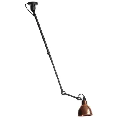 Lampe Gras 302 taklampa, svart/rå koppar – DCW - Vardagsrum - Metall
