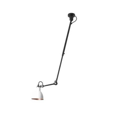 Lampe Gras 302 taklampa, svart/vit/koppar – DCW - Vardagsrum - Metall