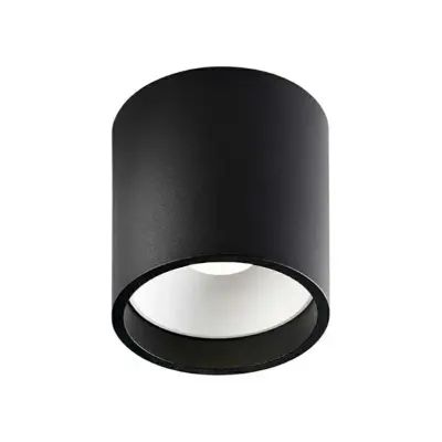 LIGHT-POINT -  Solo 1 Round taklampa, svart, IP54, 8 cm