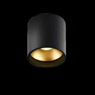 LIGHT-POINT - Solo 1 Round taklampa, svart/guld, dimbar