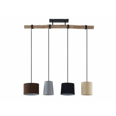 Lindby - Amilia 4 Taklampa Black/Grey/Beige