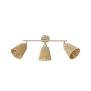 Lindby - Anuva taklampa, 72 cm, beige, papper, 3 lampor