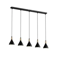 Lindby - Arina Taklampa Black/Wood