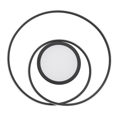 Lindby - Bovia LED Plafond Dim. 2700-6000K Black