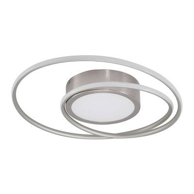 Lindby - Bovia LED Plafond Dim. 2700-6000K Nickel