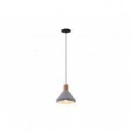 Lindby - Caisy Round Taklampa Concrete/Wood