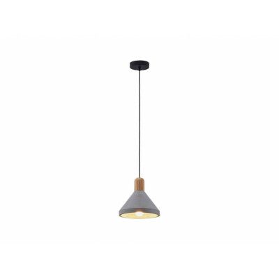 Lindby - Caisy Round Taklampa Concrete/Wood