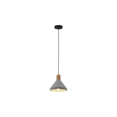Lindby - Caisy Round Taklampa Concrete/Wood