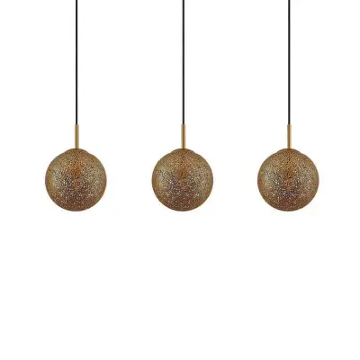 Lindby - Caralina 3 Taklampa Gold/Black