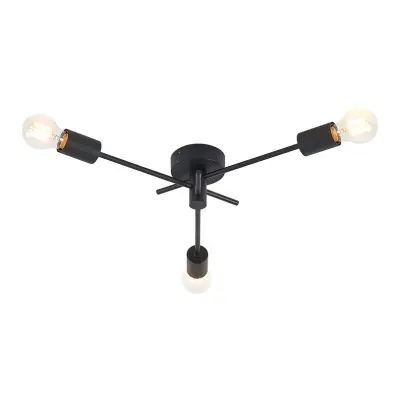 Lindby - Cerros 3 taklampa svart