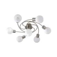 Lindby - Ciala 7 Plafond White/Nickel