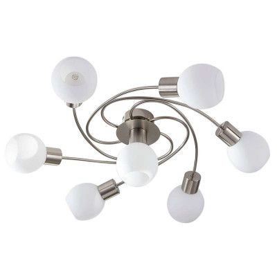 Lindby - Ciala 7 Plafond White/Nickel