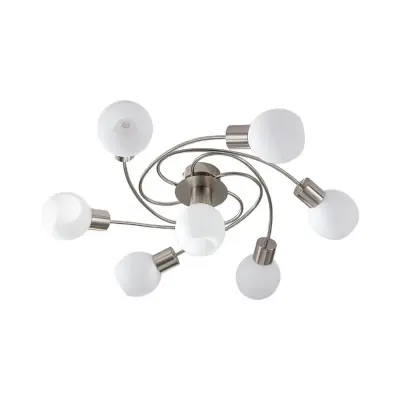 Lindby - Ciala 7 Plafond White/Nickel
