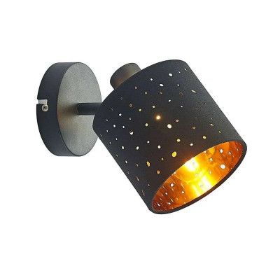 Lindby - Darima 1 Plafond Black/Gold Lindby