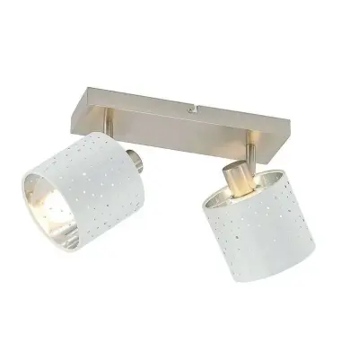 Lindby - Darima 2 Plafond White/Silver