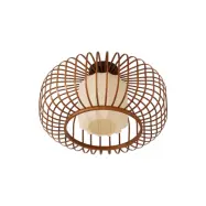 Lindby - Davella taklampa, Ø 50 cm, bambu, textil –