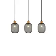 Lindby - Djuna 3 Taklampa Black/Wood