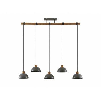 Lindby - Durbis 5 Taklampa Dark Grey/Wood