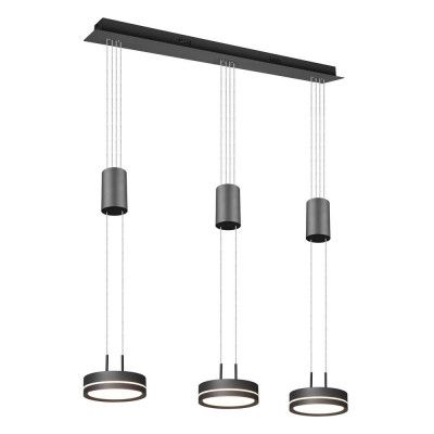 Lindby - Eilika 3 Taklampa Anthracite Lindby