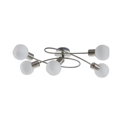 Lindby - Elaina 5 Plafond Nickel