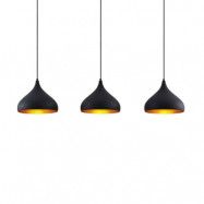 Lindby - Elamira Taklampa Black/Gold