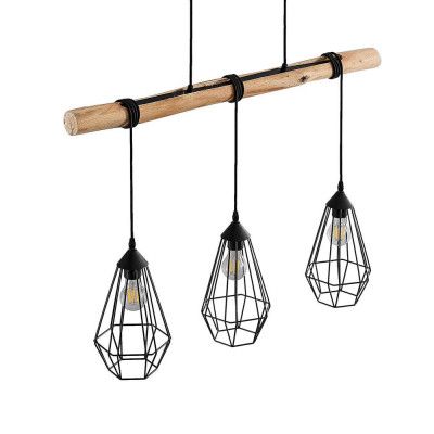 Lindby - Eldarion 3 Taklampa Black/Wood