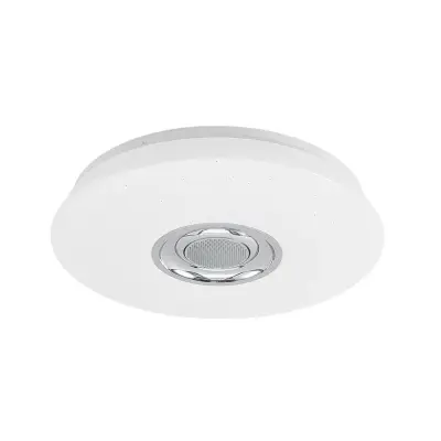 Lindby - Elpida LED Plafond w/Speaker Opal