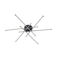 Lindby - Elviano LED-taklampa, Ø 80 cm, svart, 3 000 K –