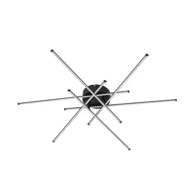 Lindby - Elviano LED-taklampa, Ø 80 cm, svart, 3 000 K –