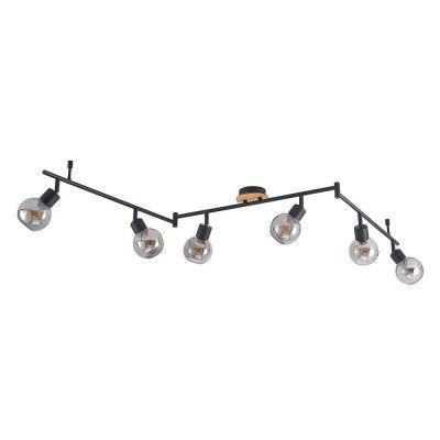 Lindby - Eridia 6 Plafond Black/Wood