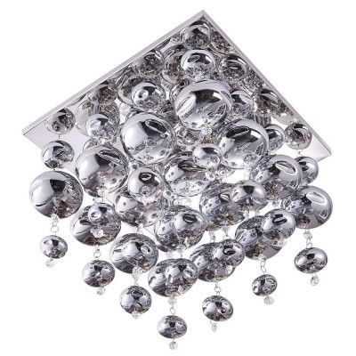 Lindby - Esfera Plafond Chrome/Smoke