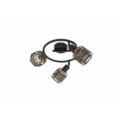 Lindby - Eudoria 3 Round Plafond Black/Gold