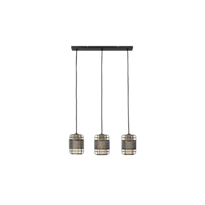 Lindby - Eudoria 3 Taklampa Black/Gold