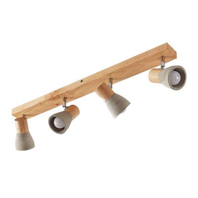 Lindby - Filiz 4 Plafond Concrete/Wood