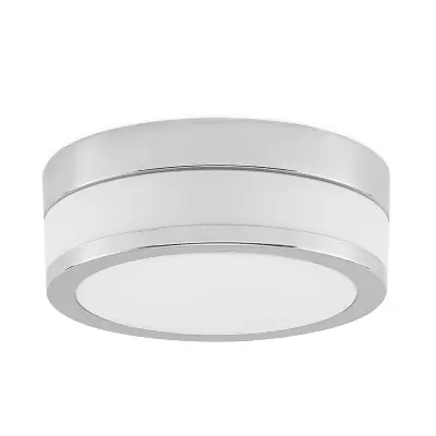Lindby -  Flavi badrumstaklampa, Ø 23 cm, krom