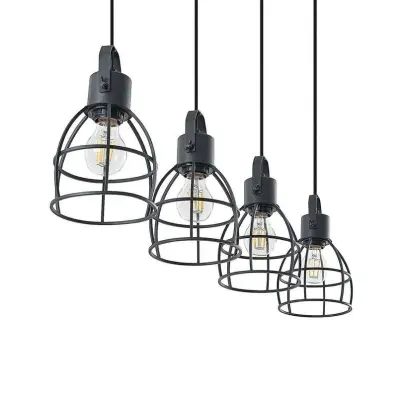 Lindby - Flintos 4 Taklampa Black