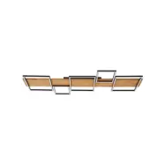 Lindby - Galad 5 LED Plafond Trä
