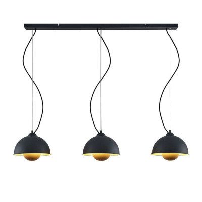 Lindby - Gretja 3 Taklampa Black/Gold