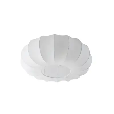 Lindby - Helin taklampa, vit, Ø 60 cm, textil, 3 x E27