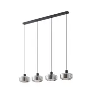 Lindby - Hildur 4 Taklampa 115cm Røyk Grå/Svart