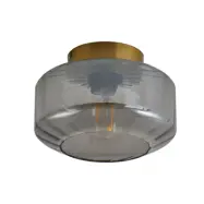 Lindby - Hildur taklampa Ø 22 cm rökgrått glas