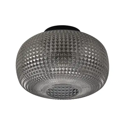 Lindby - Hildur taklampa Ø 25 cm rökgrått glas