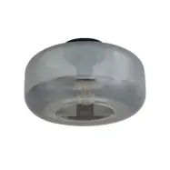 Lindby - Hildur taklampa rökgrå Ø 28,5 cm glas